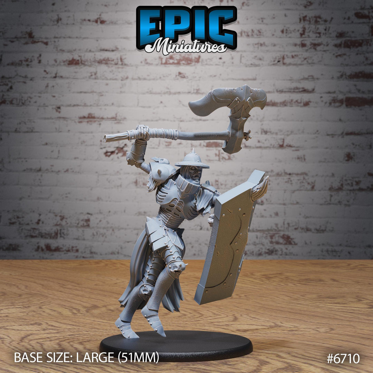 Giant Skeleton Option #6710 front DND miniature Lich Lords Crypt 16k resin