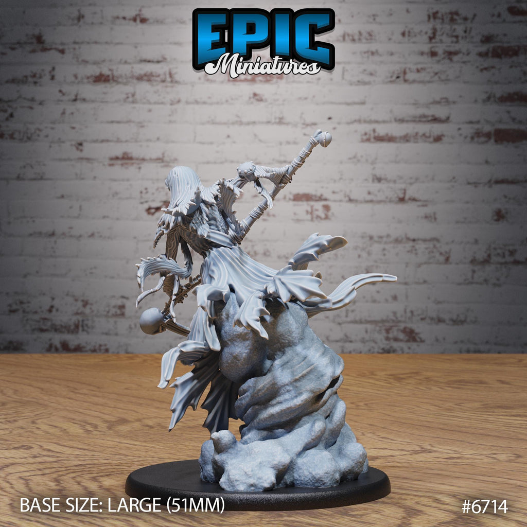 Wraith Mother Option #6714 back DND miniature Lich Lords Crypt 16k resin
