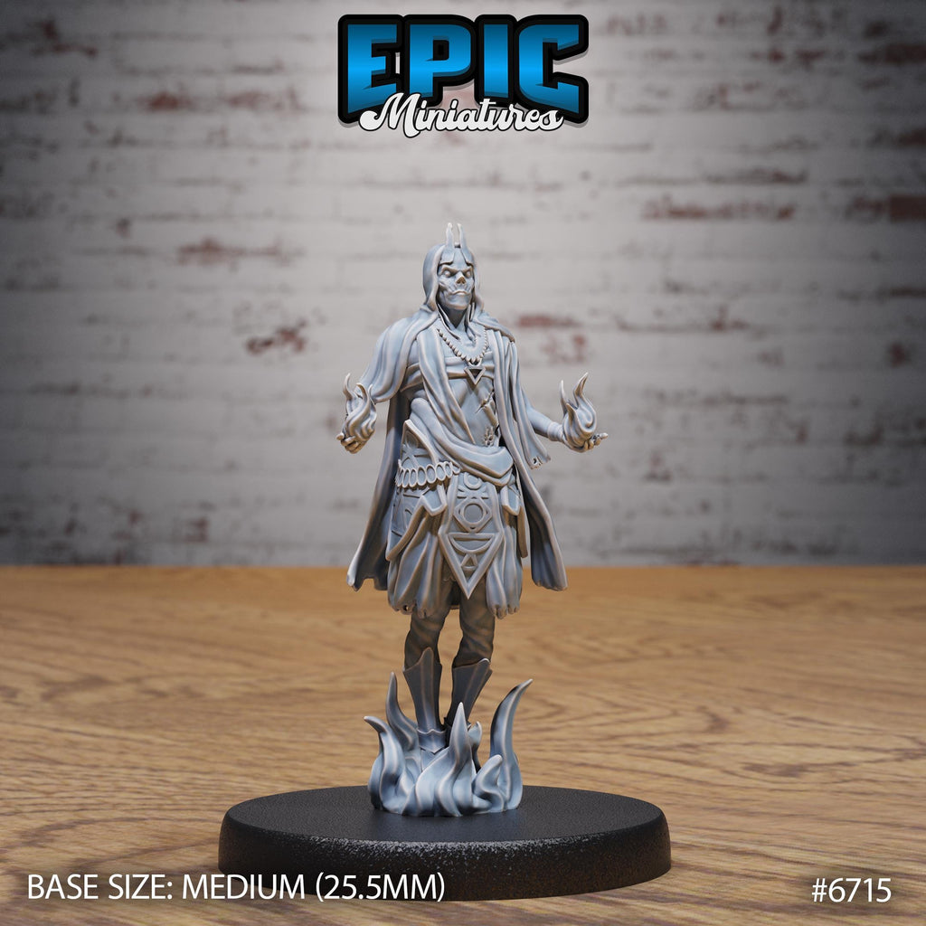 Novice Lich Option #6715 front DND miniature Lich Lords Crypt 16k resin