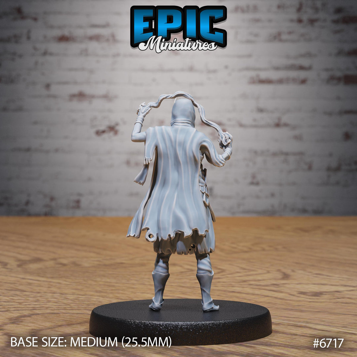 Novice Lich Option #6717 back DND miniature Lich Lords Crypt 16k resin