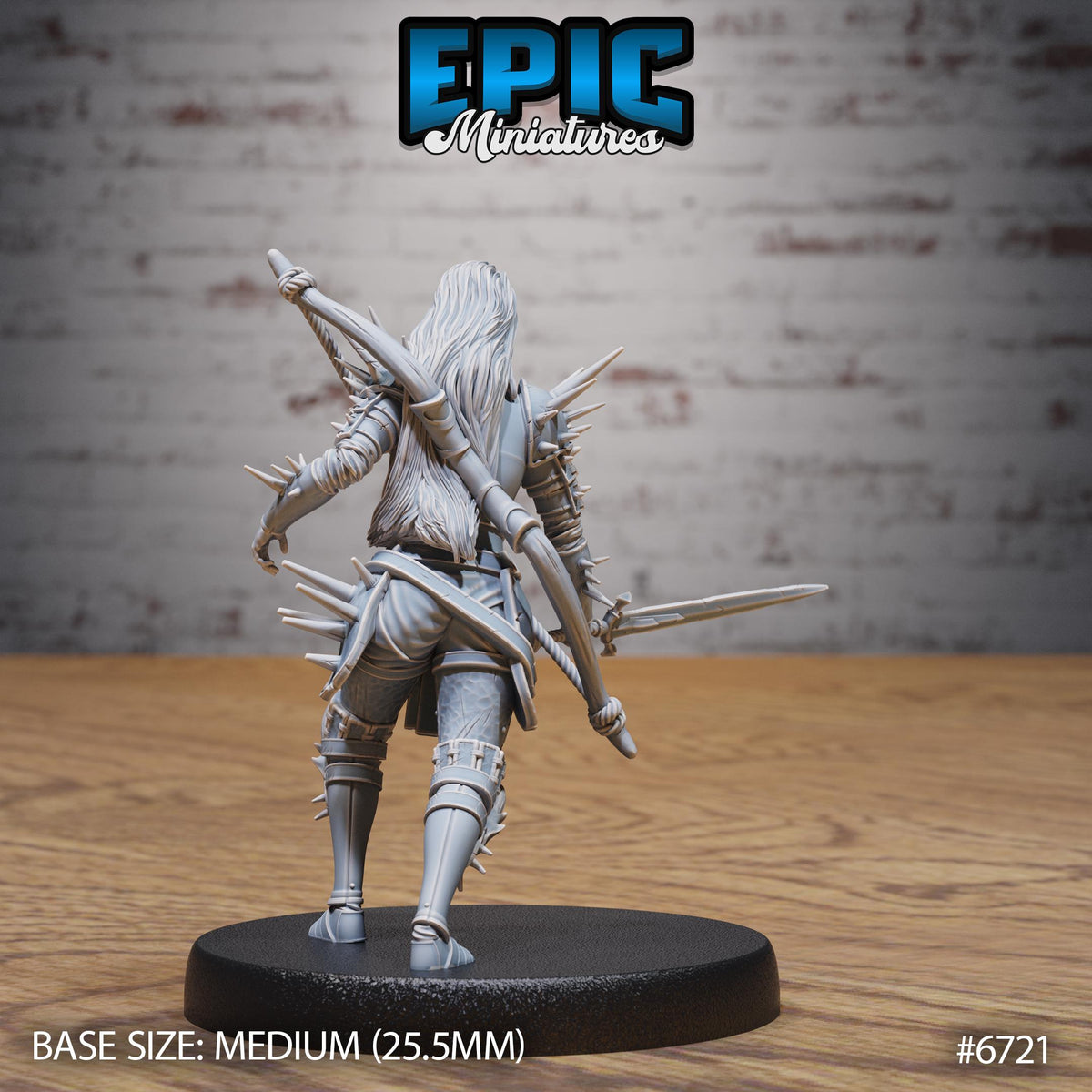 Wight Warrior Option #6721 back DND miniature Lich Lords Crypt 16k resin