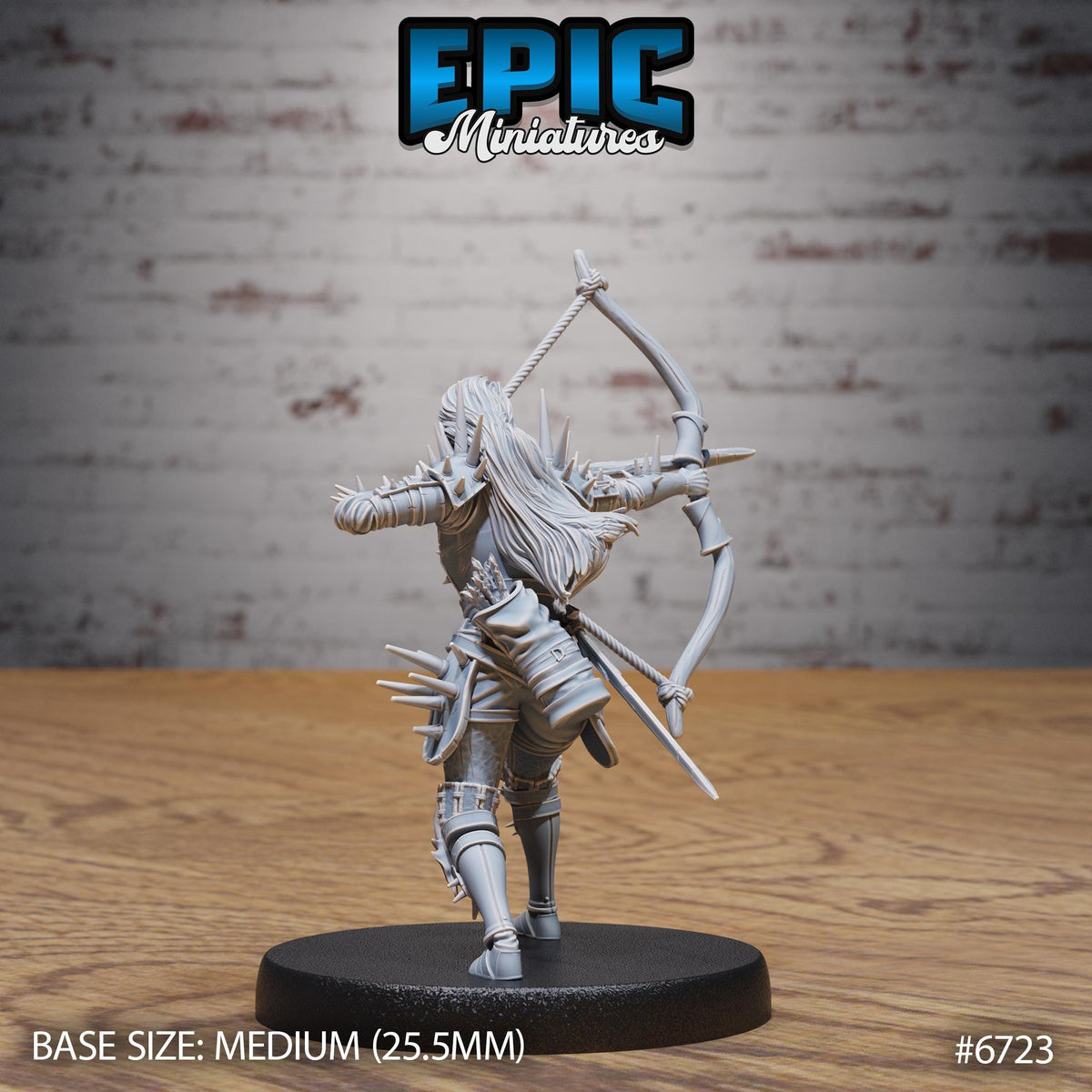 Wight Warrior Option #6723 back DND miniature Lich Lords Crypt 16k resin