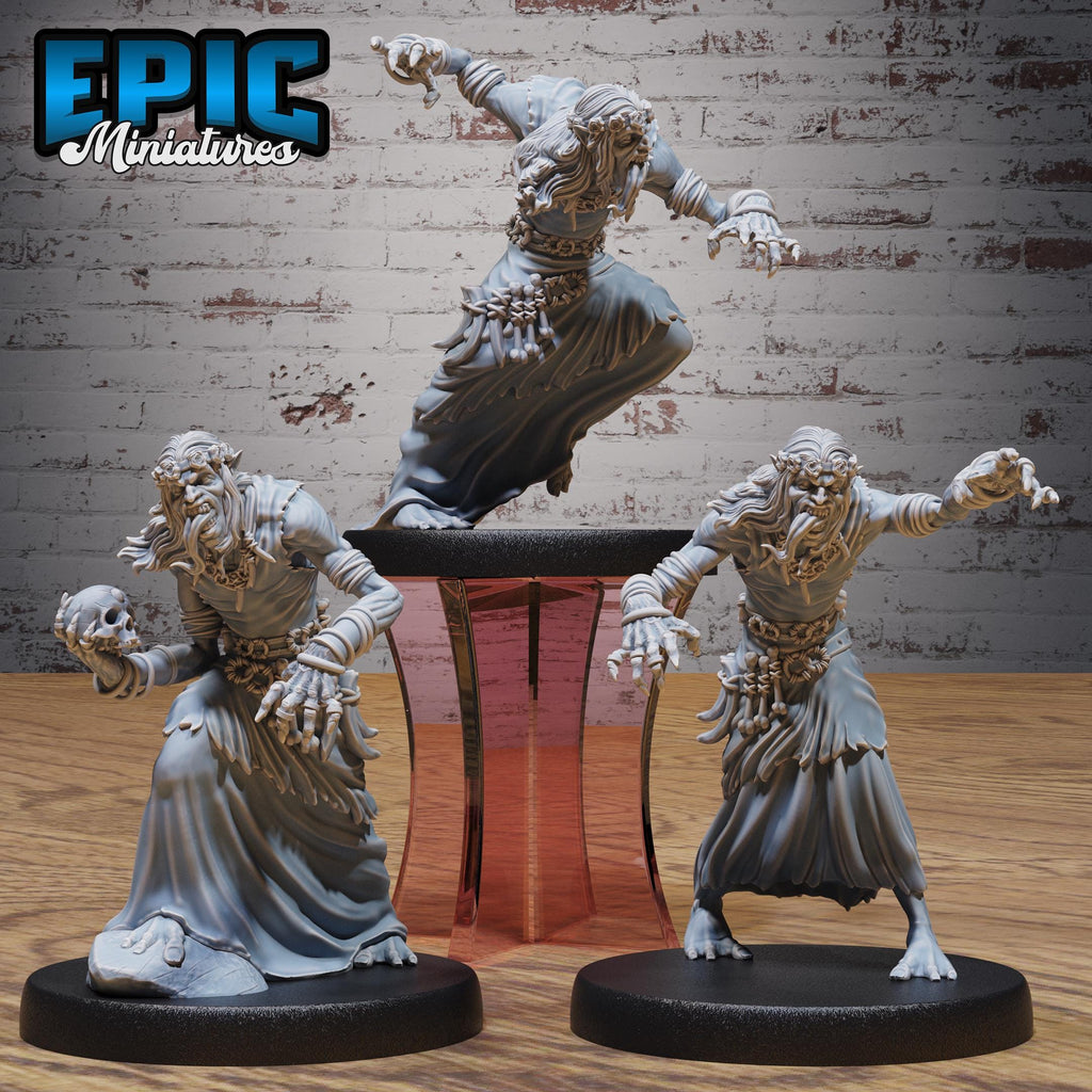 Ghoul Gravecaller Set of 3 DND miniatures group photo Lich Lords Crypt