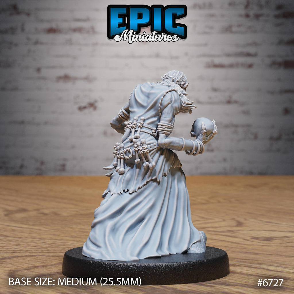 Ghoul Gravecaller Option #6727 back DND miniature Lich Lords Crypt 16k resin