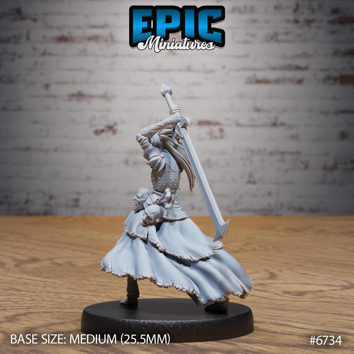 Revenant Headhunter Option #6734 back DND miniature Lich Lords Crypt 16k resin