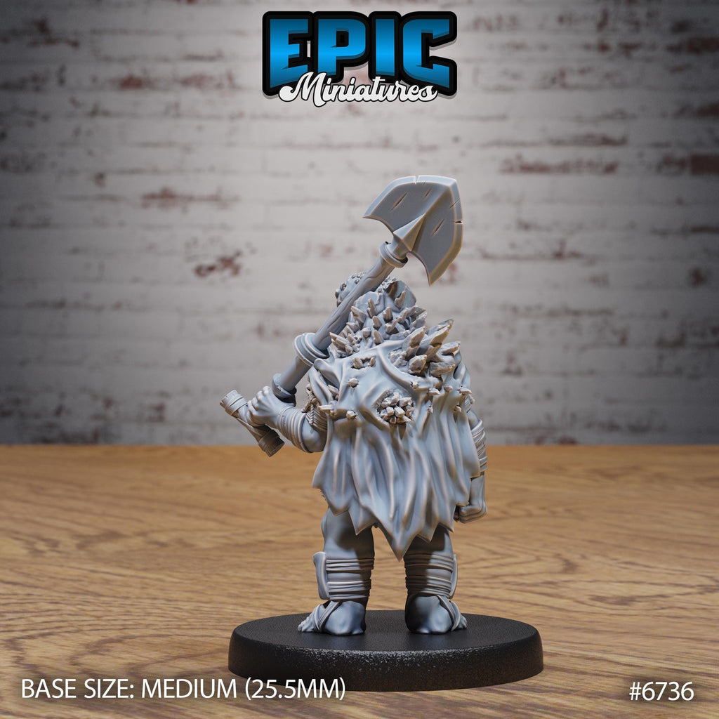 Turtlefolk Grave Robber Option #6736 back DND miniature Lich Lords Crypt 16k resin