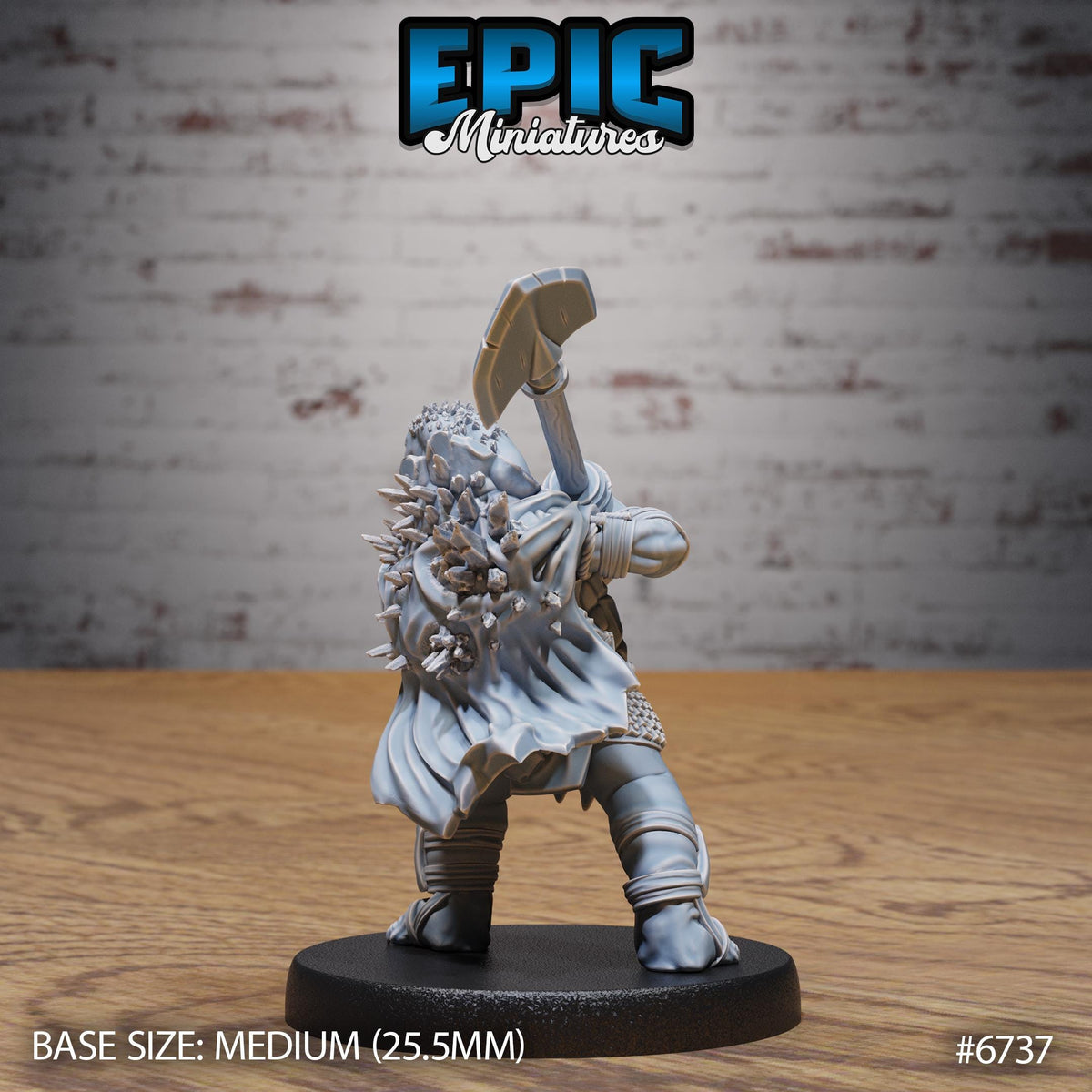 Turtlefolk Grave Robber Option #6737 back DND miniature Lich Lords Crypt 16k resin