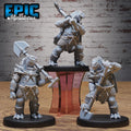 Turtlefolk Grave Robber Set of 3 DND miniatures group photo Lich Lords Crypt