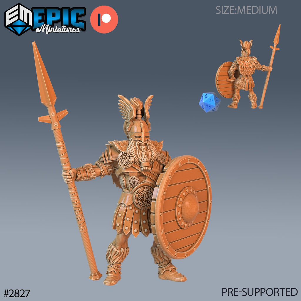 Norse God Heimdall Option #2827 front DND miniature Viking Age 16k resin