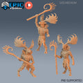Deer Shaman Set of 3 DND miniatures group photo Viking Age