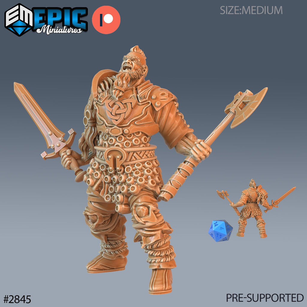 Viking Invader Option #2845 front DND miniature Viking Age 16k resin
