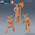 Tiefling Viking Female Set of 3 DND miniatures group photo Viking Age