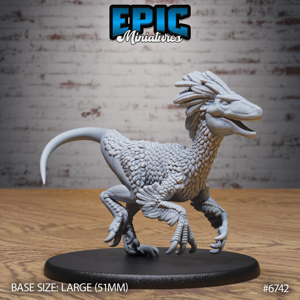 Raptor Option #6742 front DND miniature Primal Jungle 16k resin
