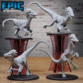 Raptor Set of 4 DND miniatures group photo Primal Jungle