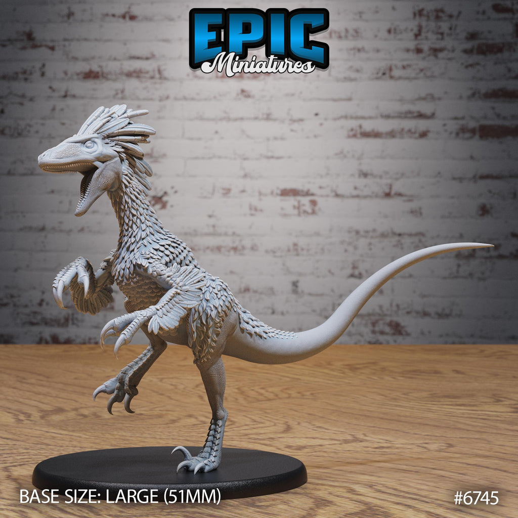 Raptor Option #6745 front DND miniature Primal Jungle 16k resin