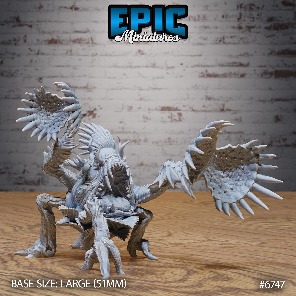 Giga Flytrap Option #6747 front DND miniature Primal Jungle 16k resin