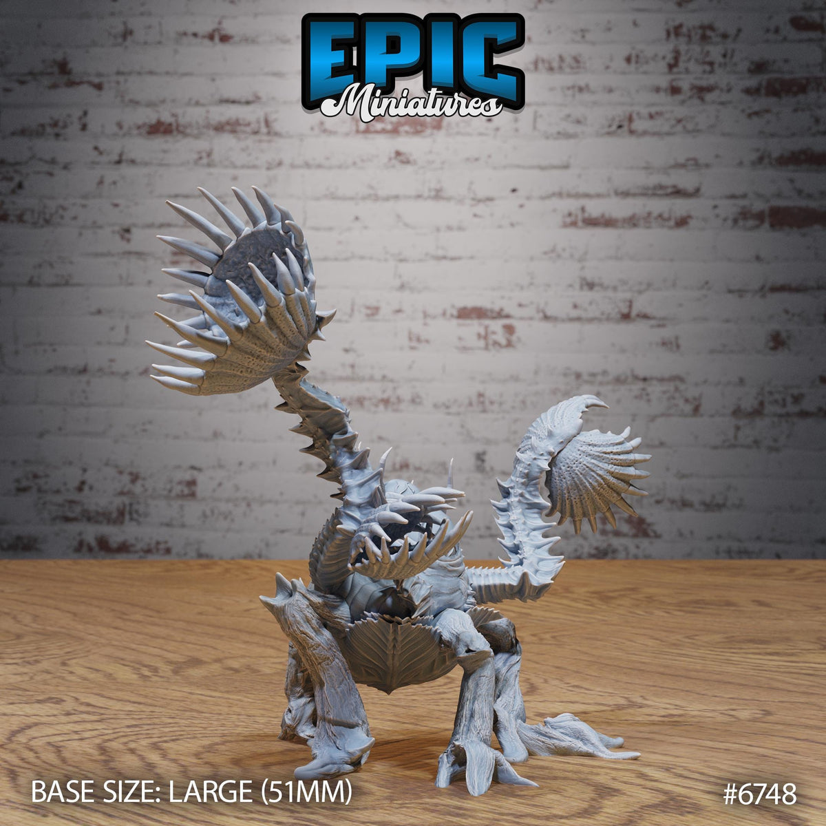 Giga Flytrap Option #6748 back DND miniature Primal Jungle 16k resin