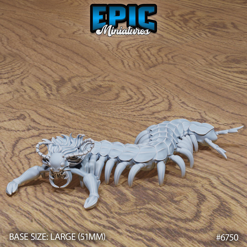 Primal Centipede Option #6750 front DND miniature Primal Jungle 16k resin