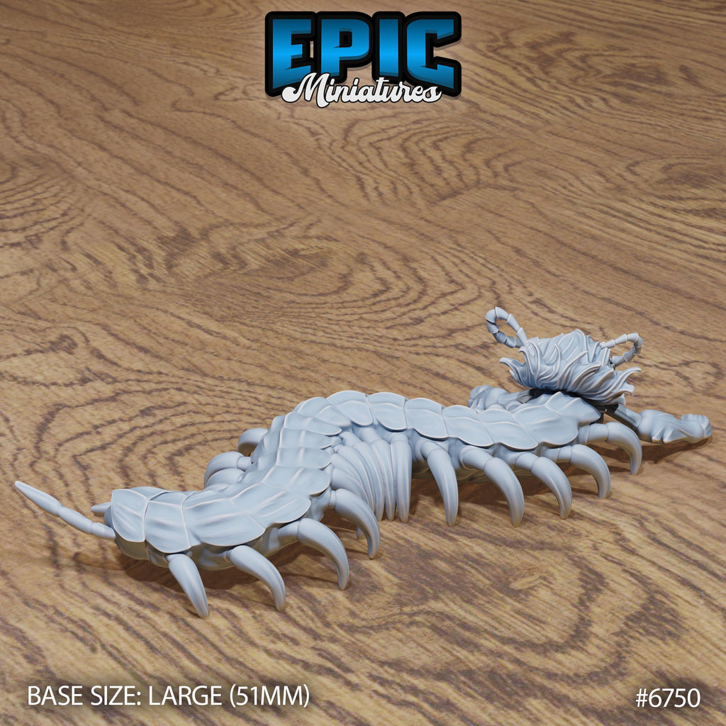 Primal Centipede Option #6750 back DND miniature Primal Jungle 16k resin