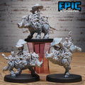 Mushroom Boar Set of 3 DND miniatures group photo Primal Jungle