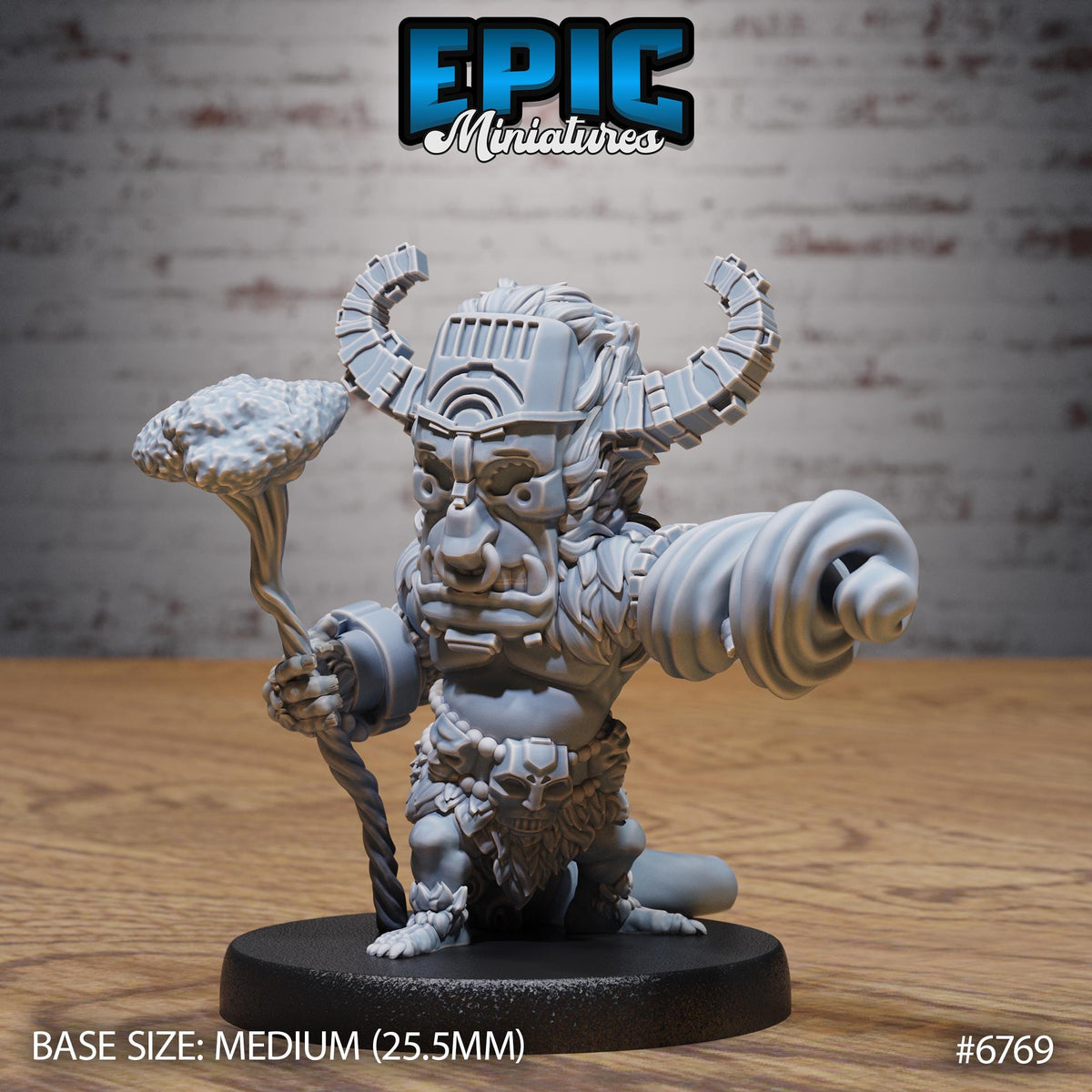 Void Shaman Option #6769 front DND miniature Primal Jungle 16k resin
