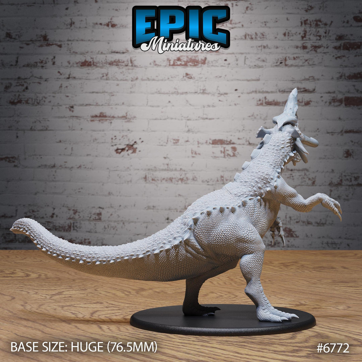 Boneskull Rex Option #6772 back DND miniature Primal Jungle 16k resin
