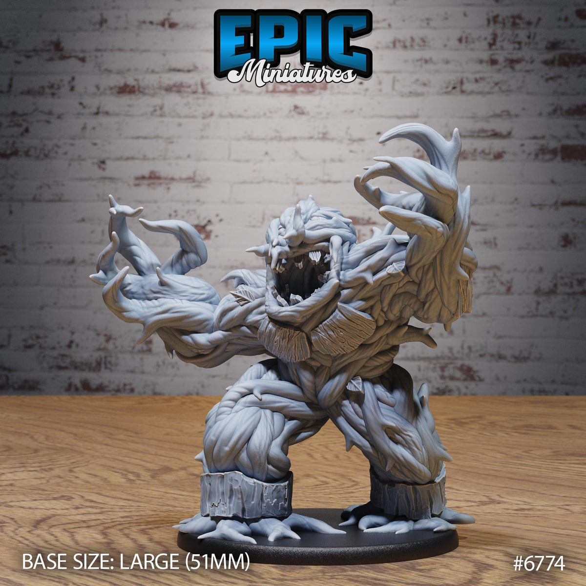 Shambling Mound Option #6774 front DND miniature Primal Jungle 16k resin