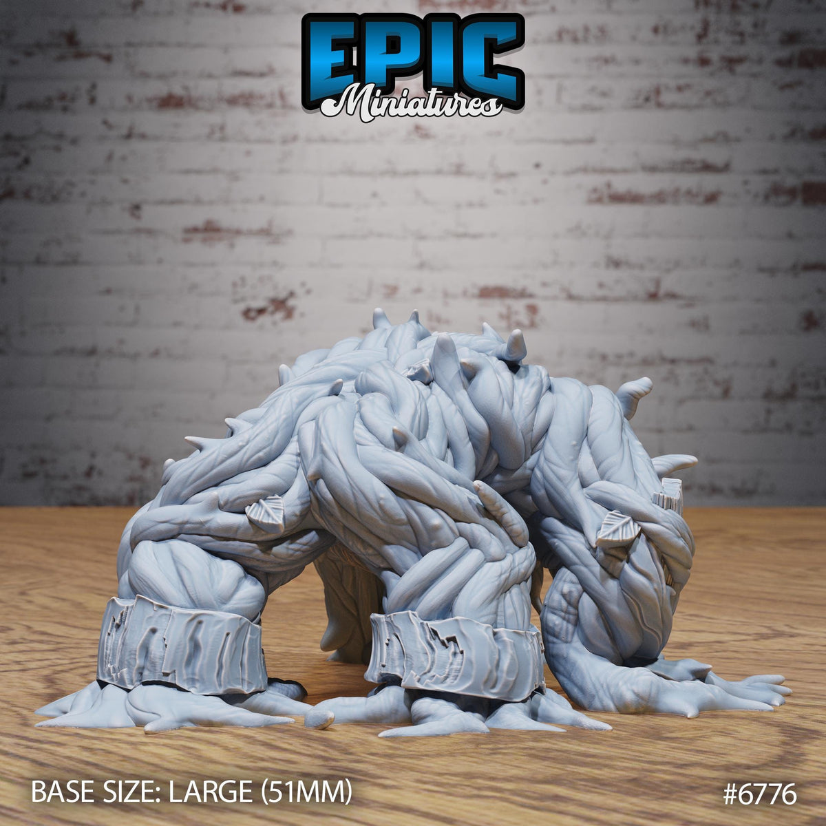 Shambling Mound Option #6776 back DND miniature Primal Jungle 16k resin