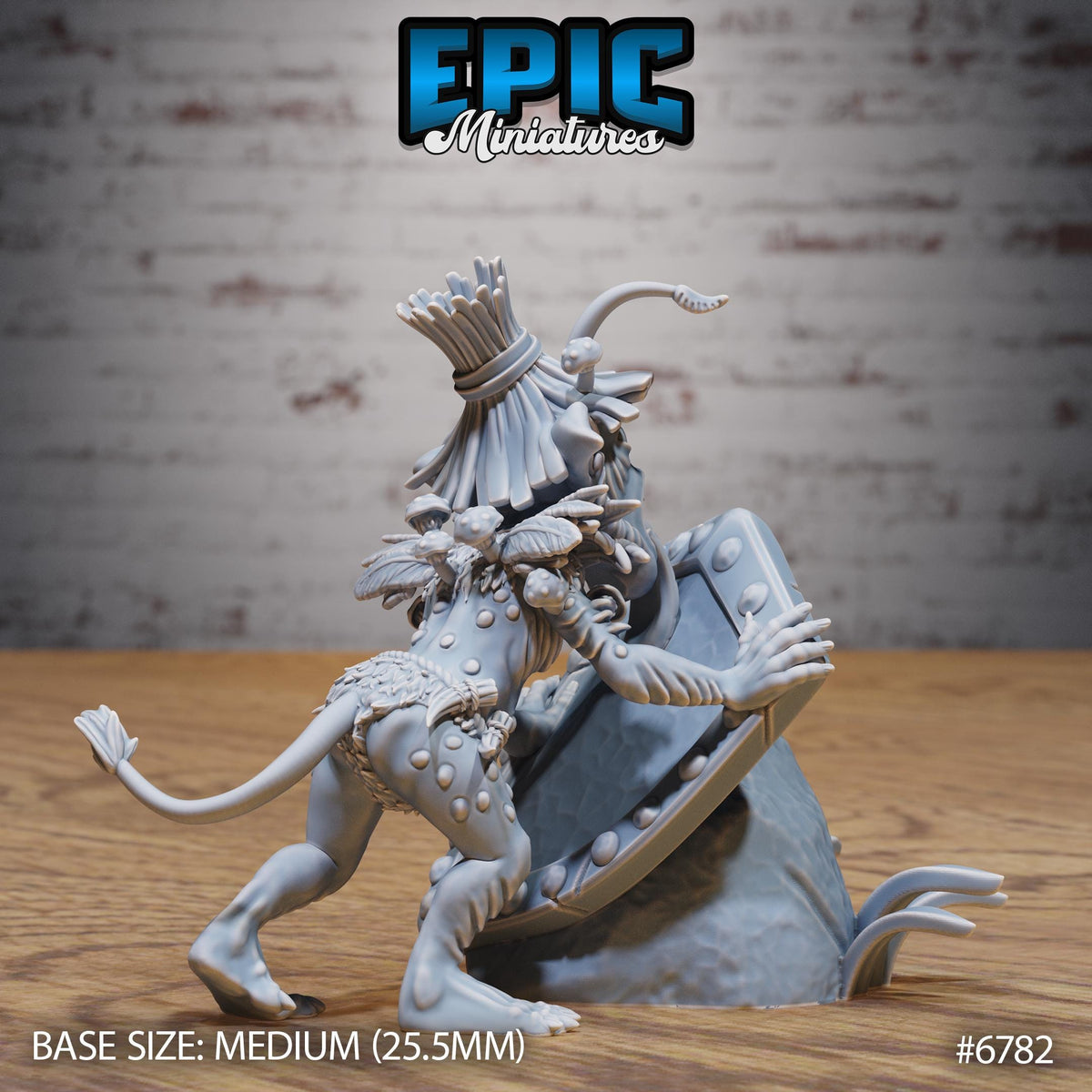 Jungle Goblin Option #6782 back DND miniature Primal Jungle 16k resin