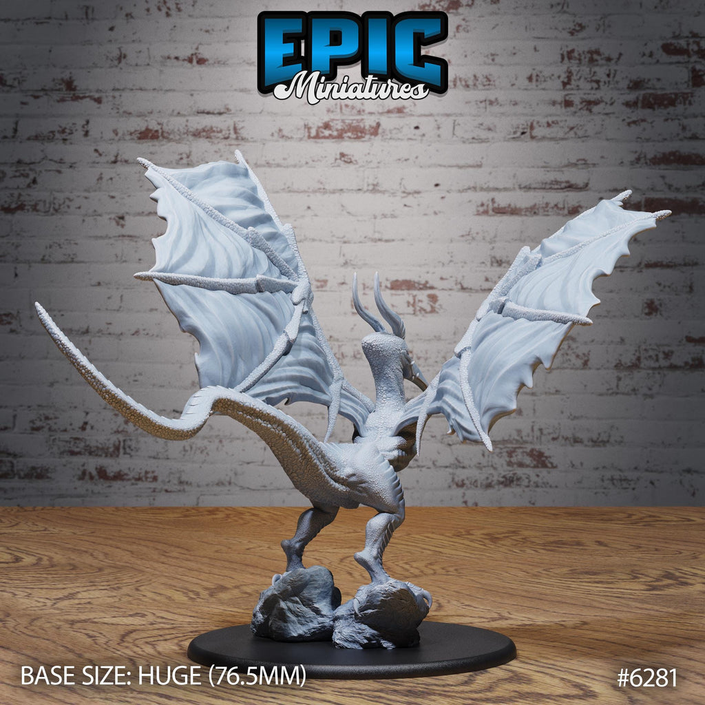 Cyclops Wyvern Option #6281 back DND miniature Beastly Champions 16k resin