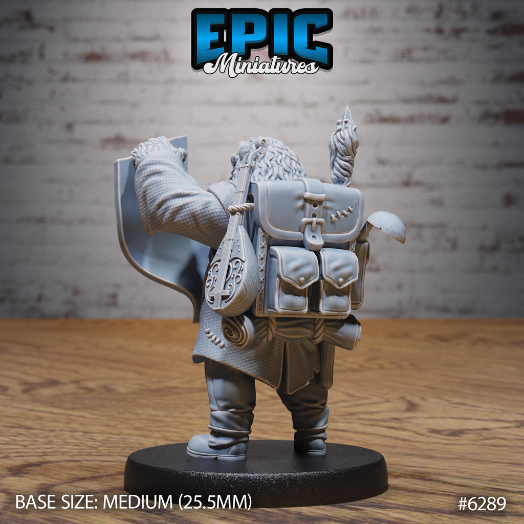 Bear Bard Option #6289 back DND miniature Beastly Champions 16k resin