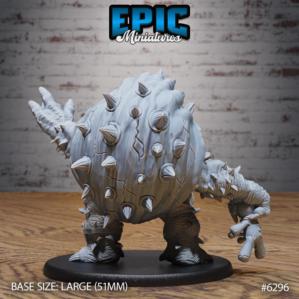 Elder Turtle Folk Option #6296 back DND miniature Beastly Champions 16k resin