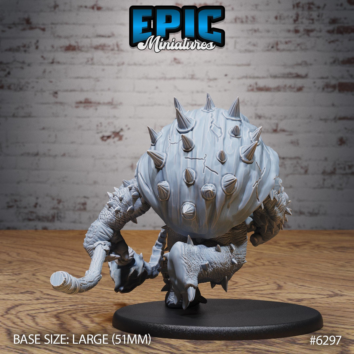 Elder Turtle Folk Option #6297 back DND miniature Beastly Champions 16k resin