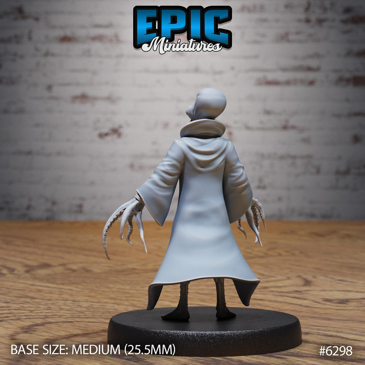 Octo Wizard Option #6298 back DND miniature Beastly Champions 16k resin