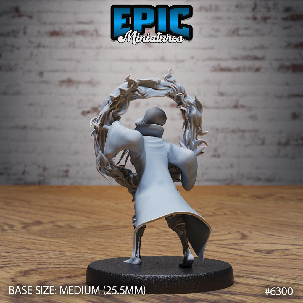 Octo Wizard Option #6300 back DND miniature Beastly Champions 16k resin