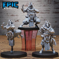 Horsefolk Monk Set of 3 DND miniatures group photo Beastly Champions
