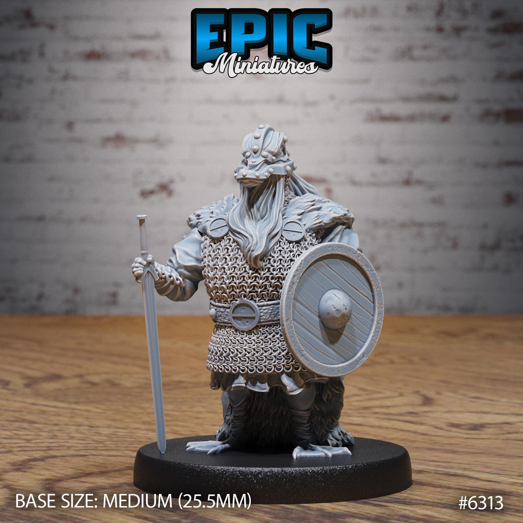 Duck Bandit Option #6313 front DND miniature Beastly Champions 16k resin