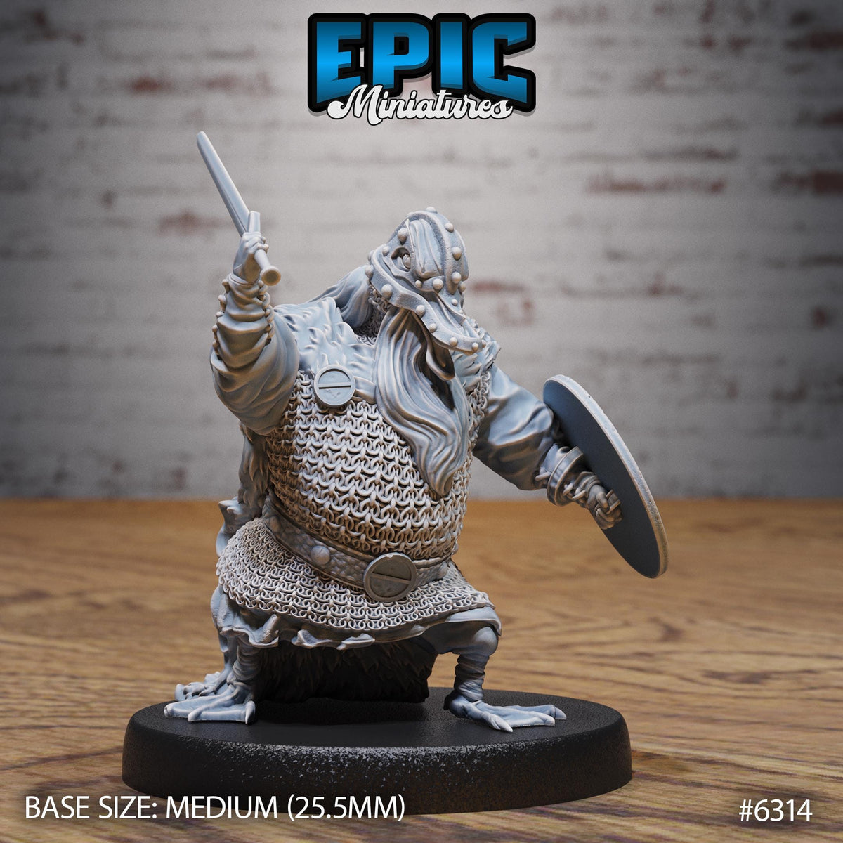 Duck Bandit Option #6314 front DND miniature Beastly Champions 16k resin