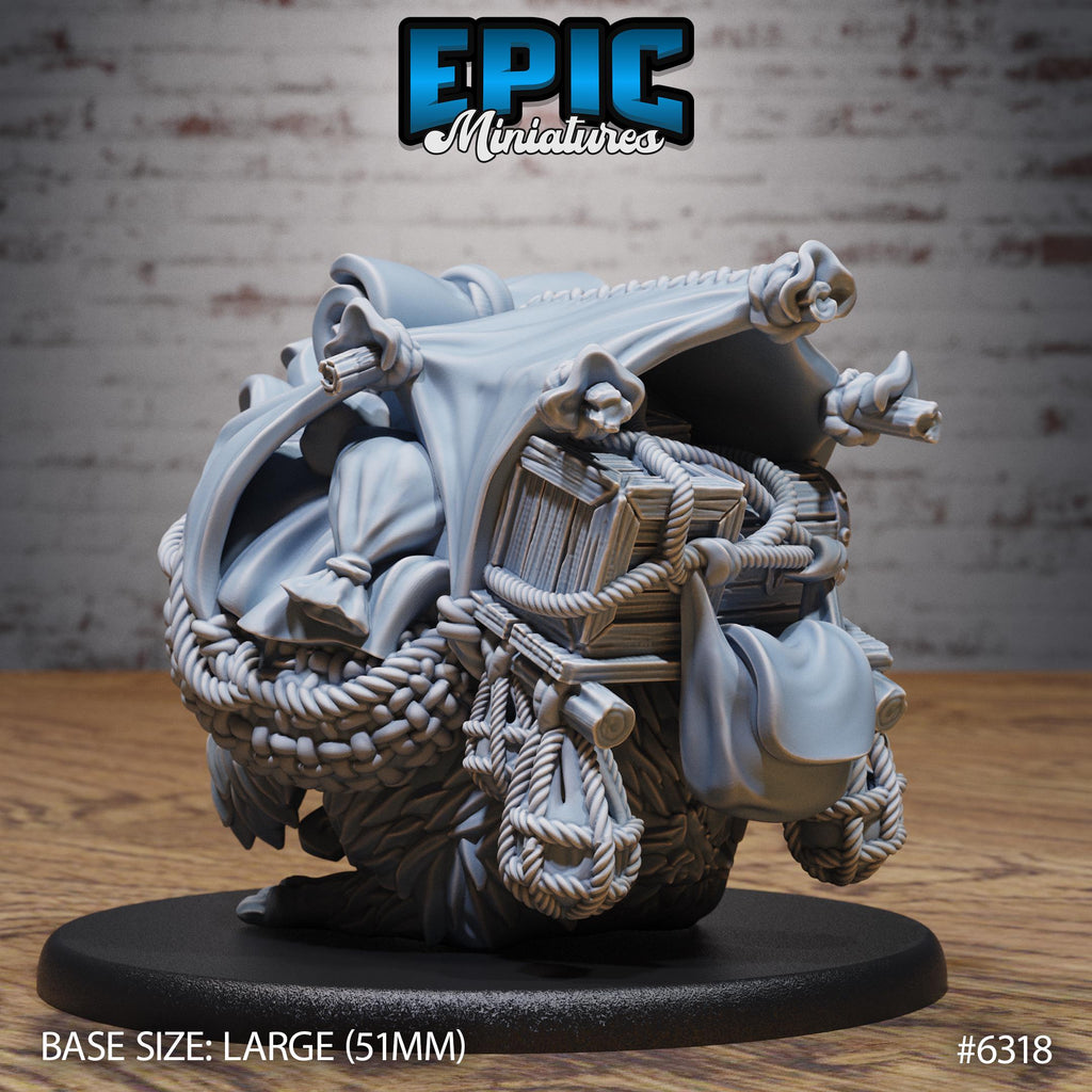 Adventurer Hamster Option #6318 back DND miniature Beastly Champions 16k resin