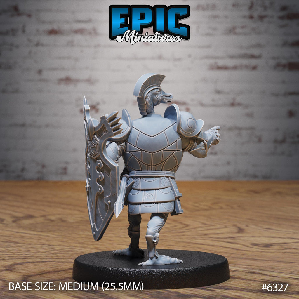 Swan Paladin Option #6327 back DND miniature Beastly Champions 16k resin