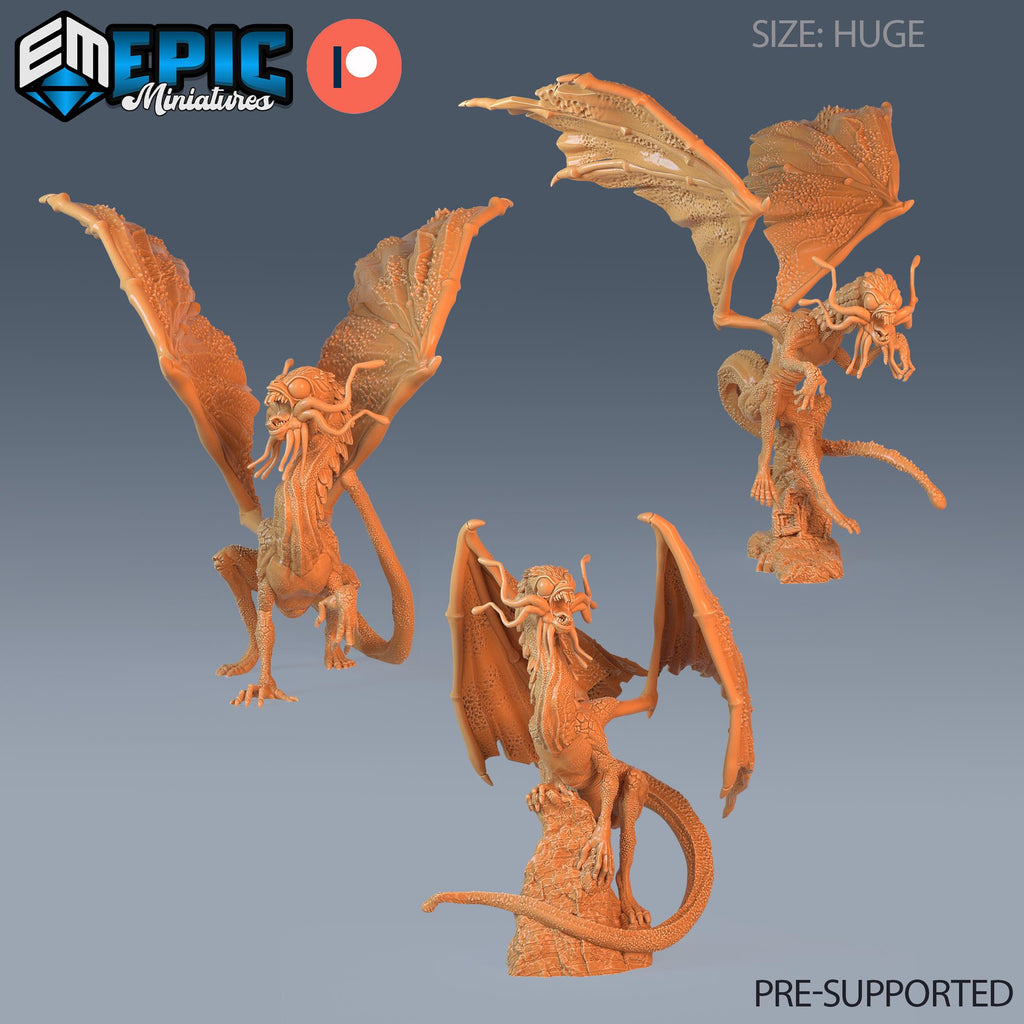 Jabberwock Dragon Set of 3 DND miniatures group photo Forest of Wonders
