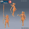 Fey Elf Autumn Set of 3 DND miniatures group photo Forest of Wonders