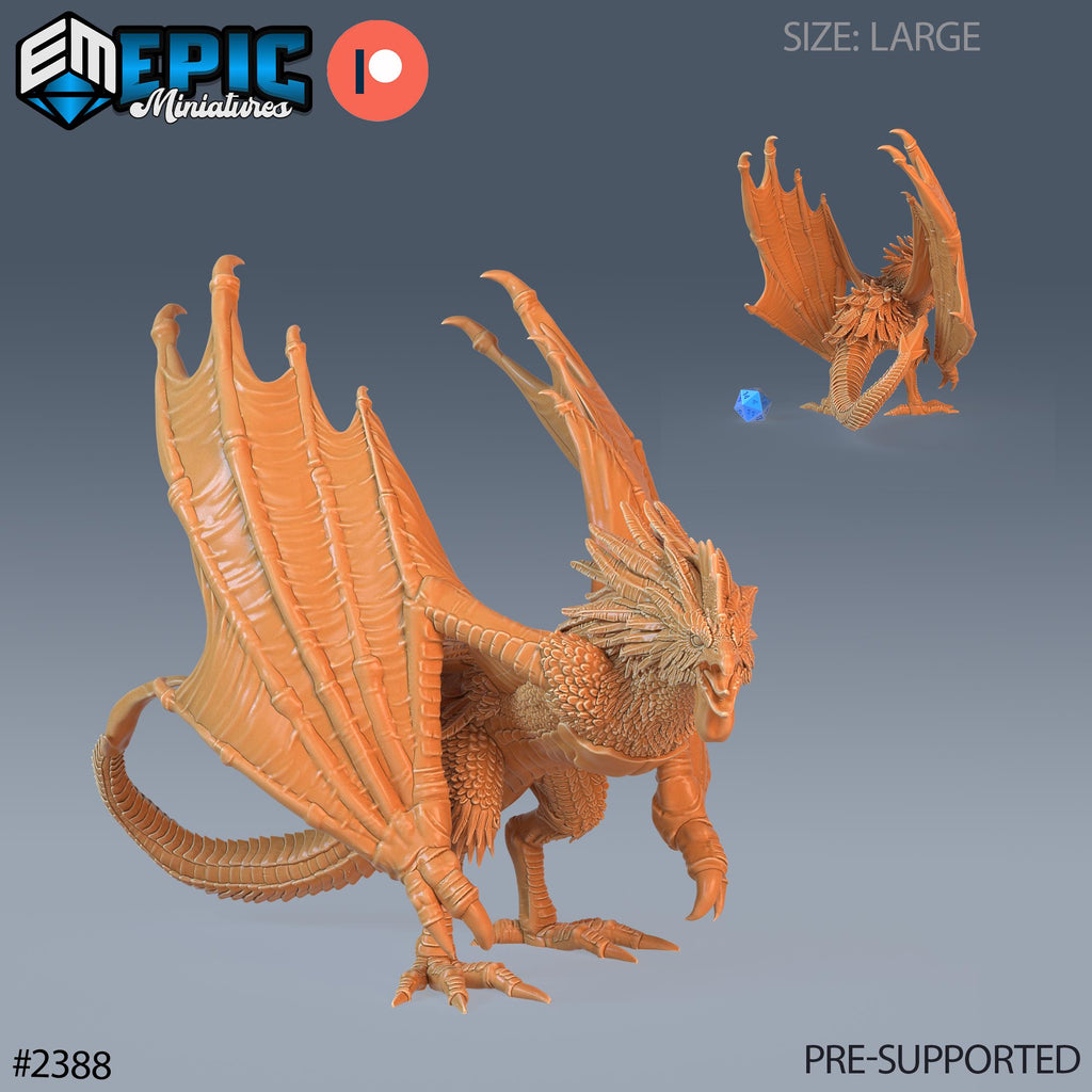 Cockatrice Classic Option #2388 front DND miniature Forest of Wonders 16k resin