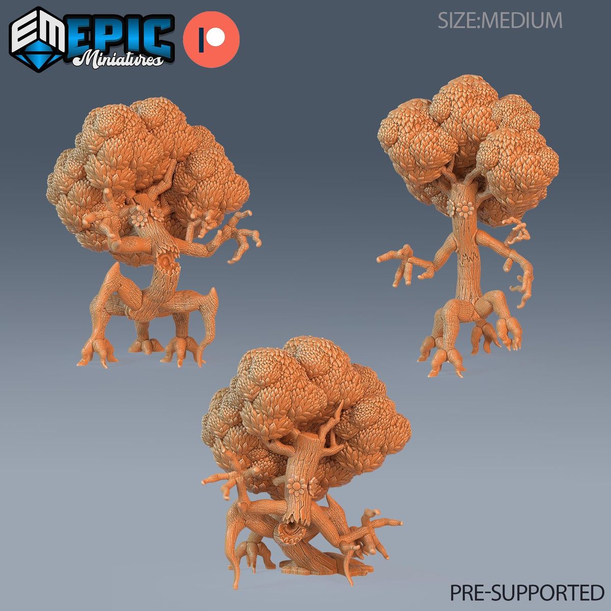 Sentient Tree Set of 3 DND miniatures group photo Forest of Wonders