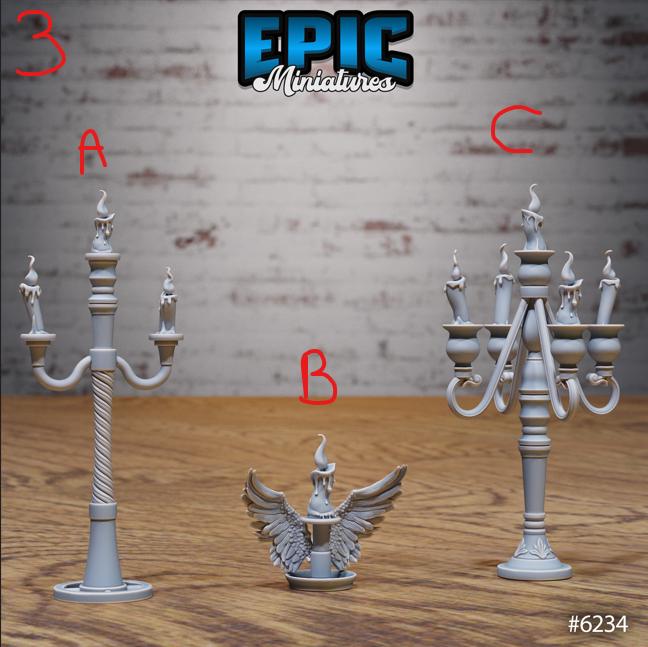 Heavenly Scatter Part 1 of 3 Option 2 C front DND miniature Heavenly Battle 16k resin