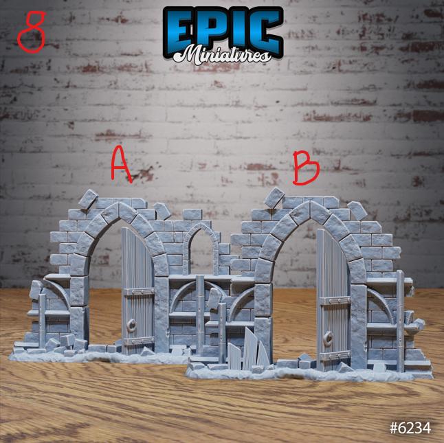 Heavenly Scatter Part 1 of 3 Option 7 A front DND miniature Heavenly Battle 16k resin