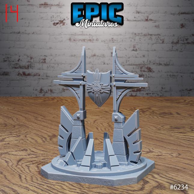 Heavenly Scatter Part 2 of 3 Option #6234 front DND miniature Heavenly Battle 16k resin