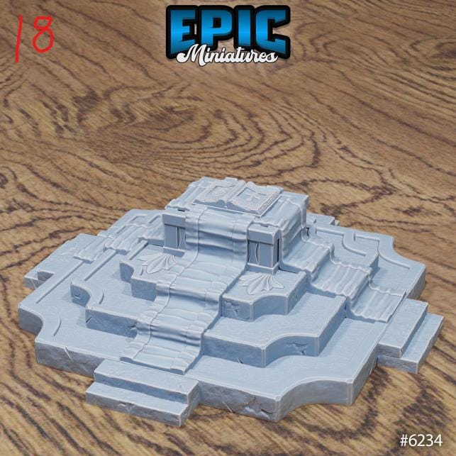 Heavenly Scatter Part 2 of 3 Option #6234 (7) front DND miniature Heavenly Battle 16k resin