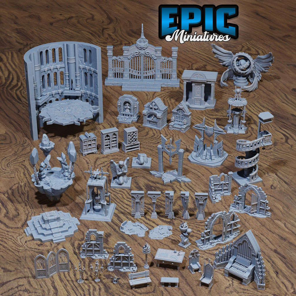 Heavenly Scatter Part 2 of 3 DND miniatures group photo Heavenly Battle