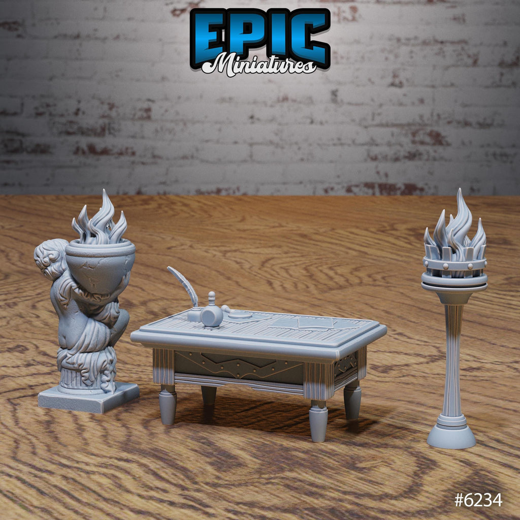 Heavenly Scatter Part 3 of 3 Option 25 C front DND miniature Heavenly Battle 16k resin